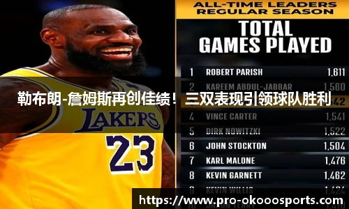 勒布朗-詹姆斯再创佳绩！三双表现引领球队胜利